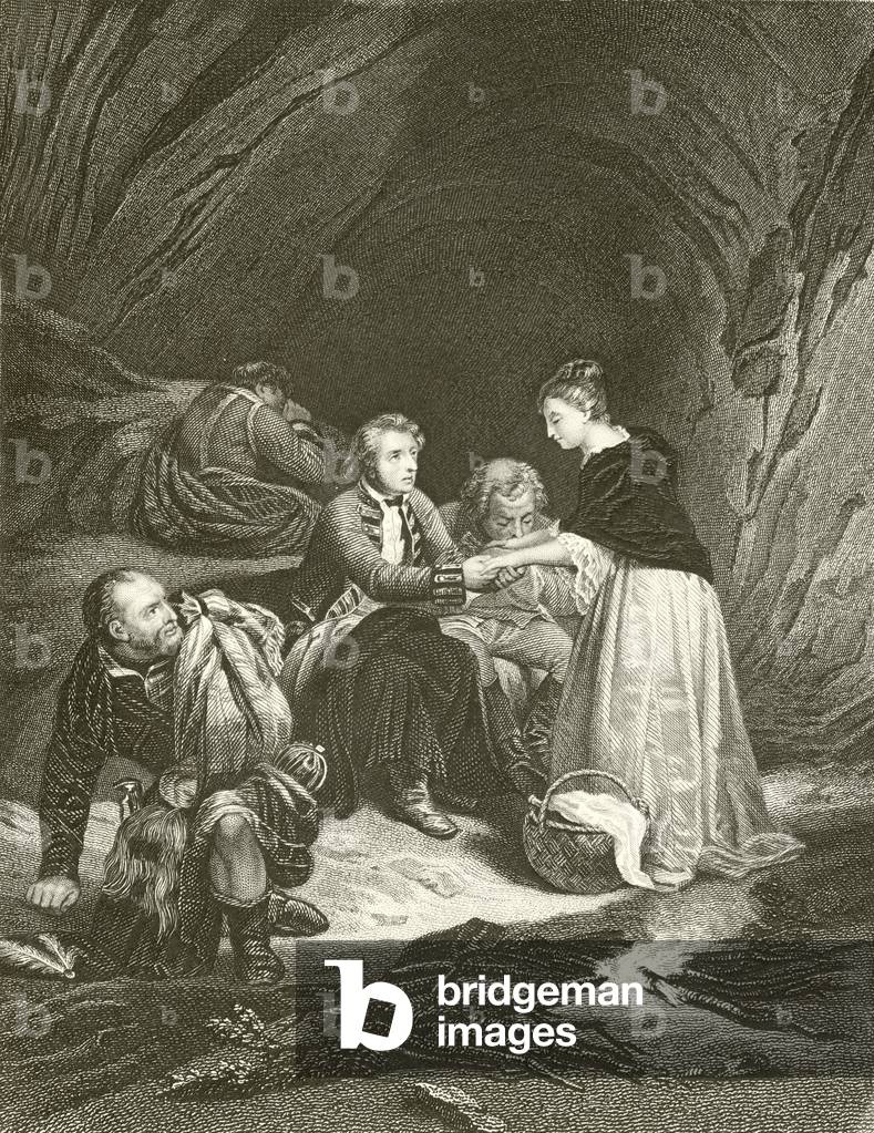 Charles Edward (the Pretender) and Flora Macdonald (engraving)