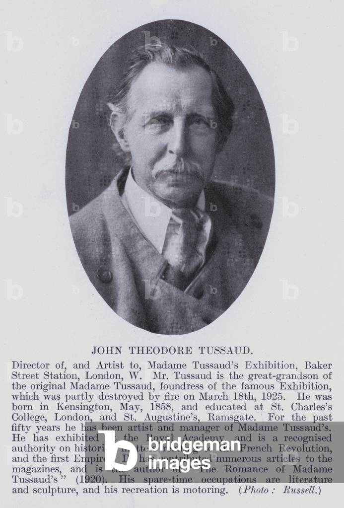 John Theodore Tussaud (b/w photo)