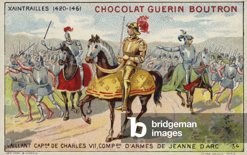 Jean Poton de Xaintrailles, French military commander (chromolitho)
