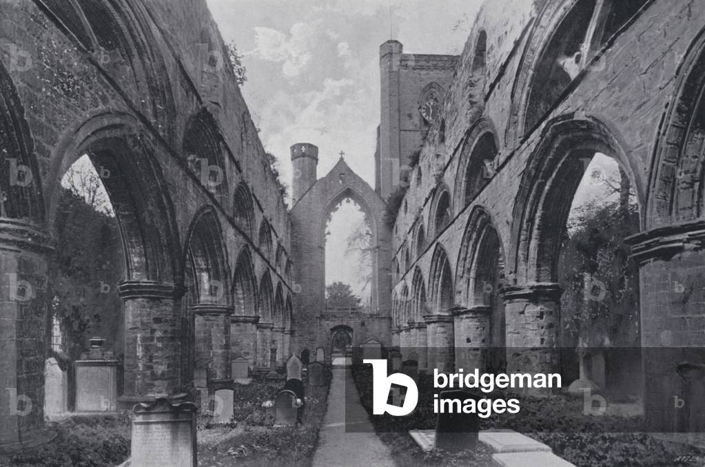 Scotland: Dunkeld Cathedral (b/w photo)