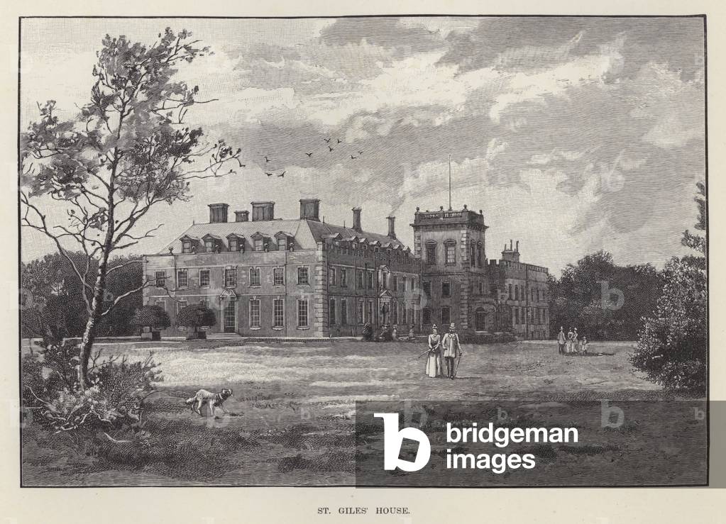 St Giles' House (litho)