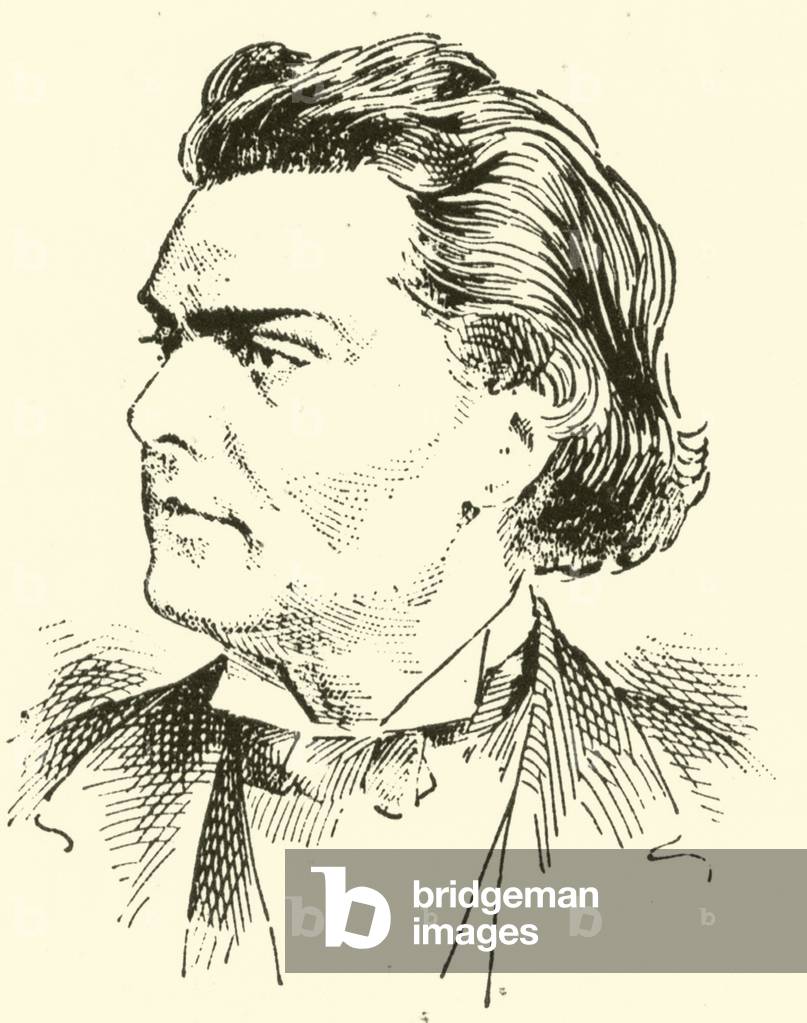 August (Emil Daniel Friedrich Victor) Wilhelmj (engraving)