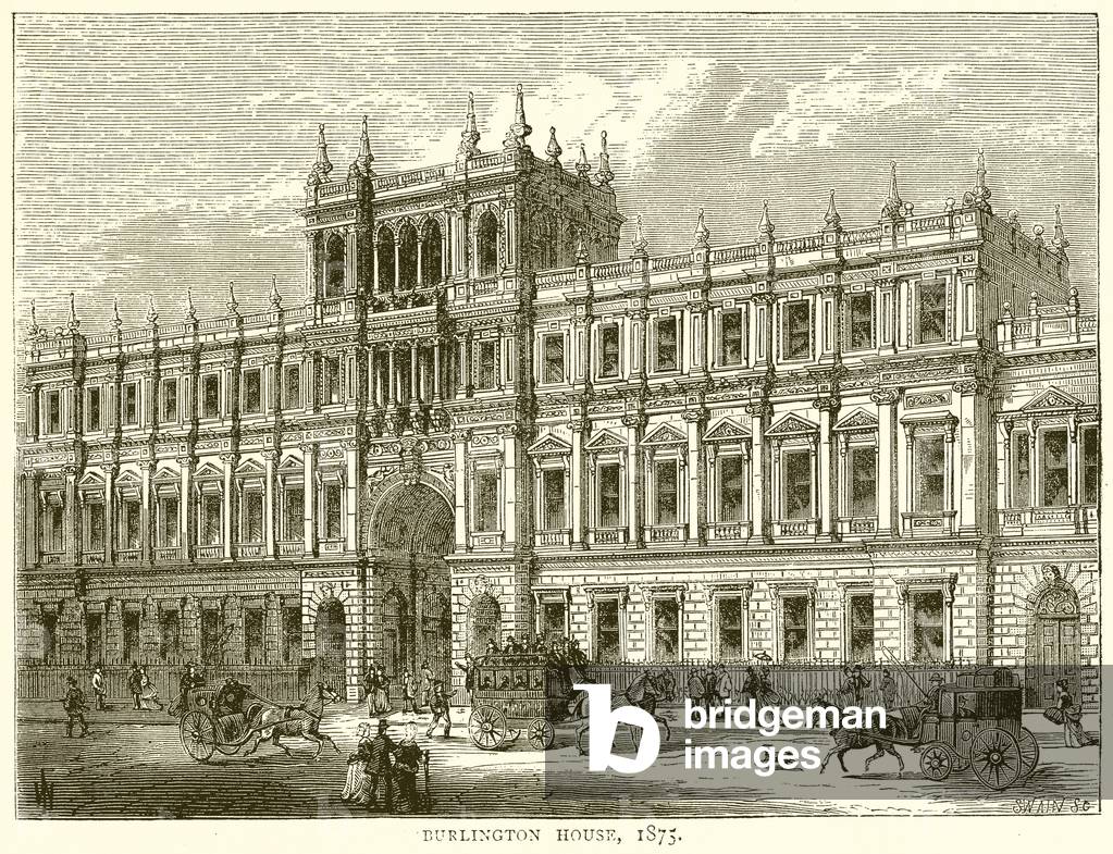 Burlington House, 1875 (engraving)