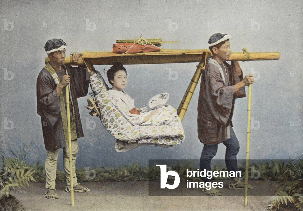 Le Kago, Chaise De Voyage Du Japon (colour photo)