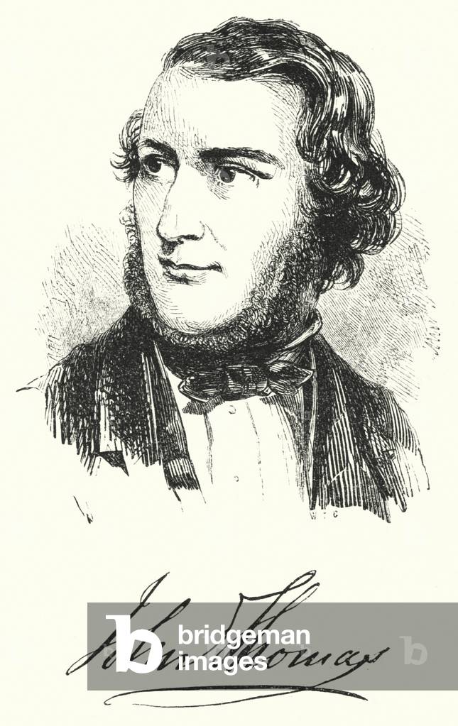 John Thomas, the well-known sculptor and modeller (engraving)