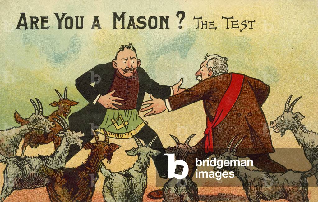 Are you a Mason? (colour litho)