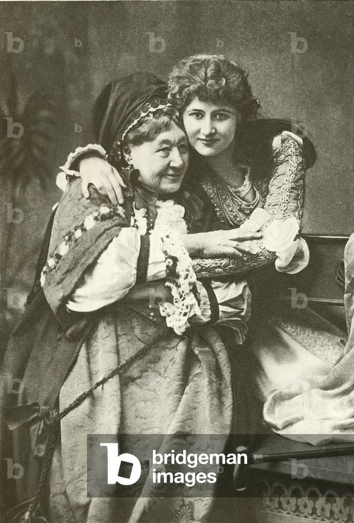 Miss Mary Anderson and Mrs Stirling as Juliet and Nurse (gravure)