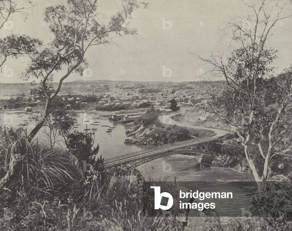 Launceston, Tasmania (b/w photo)