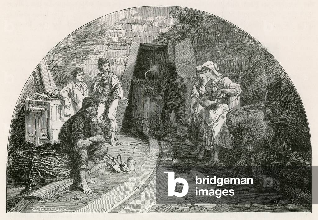 Entrance to the Salt Mines of Bex (engraving)