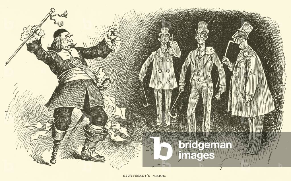 Stuyvesant's vision (engraving)