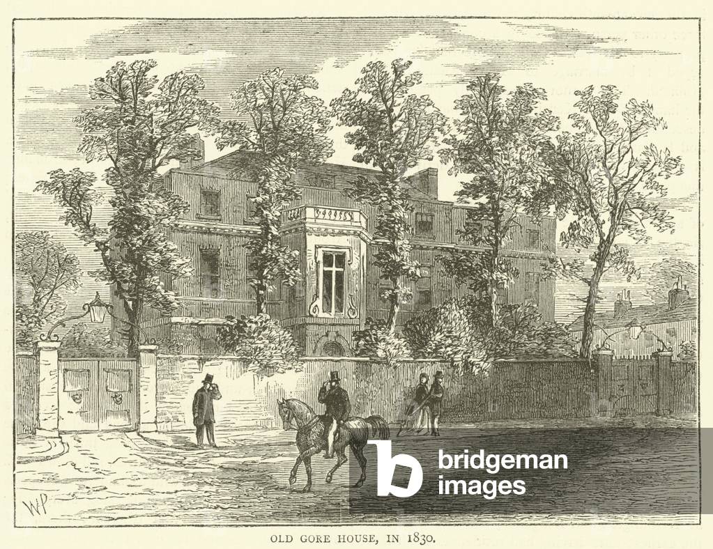 Old Gore House, in 1830 (engraving)