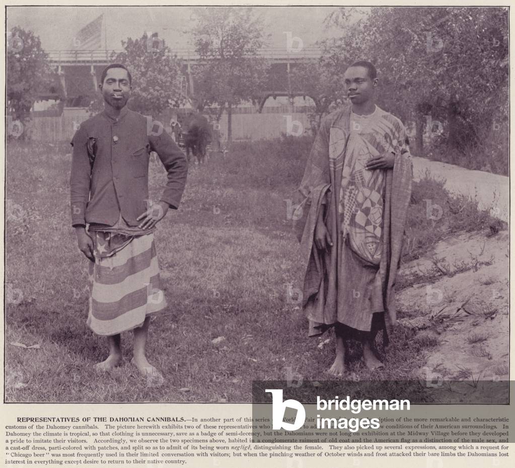 Chicago World's Fair, 1893: Representatives of the Dahomian Cannibals (b/w photo)
