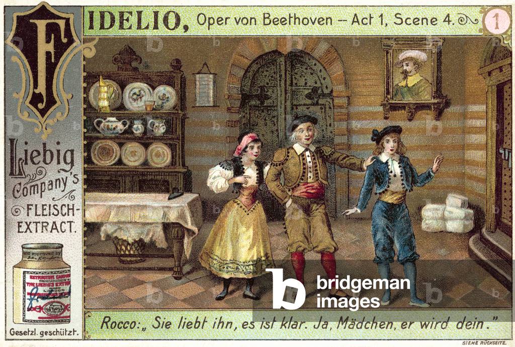 Scene from Beethoven's opera Fidelio (chromolitho)