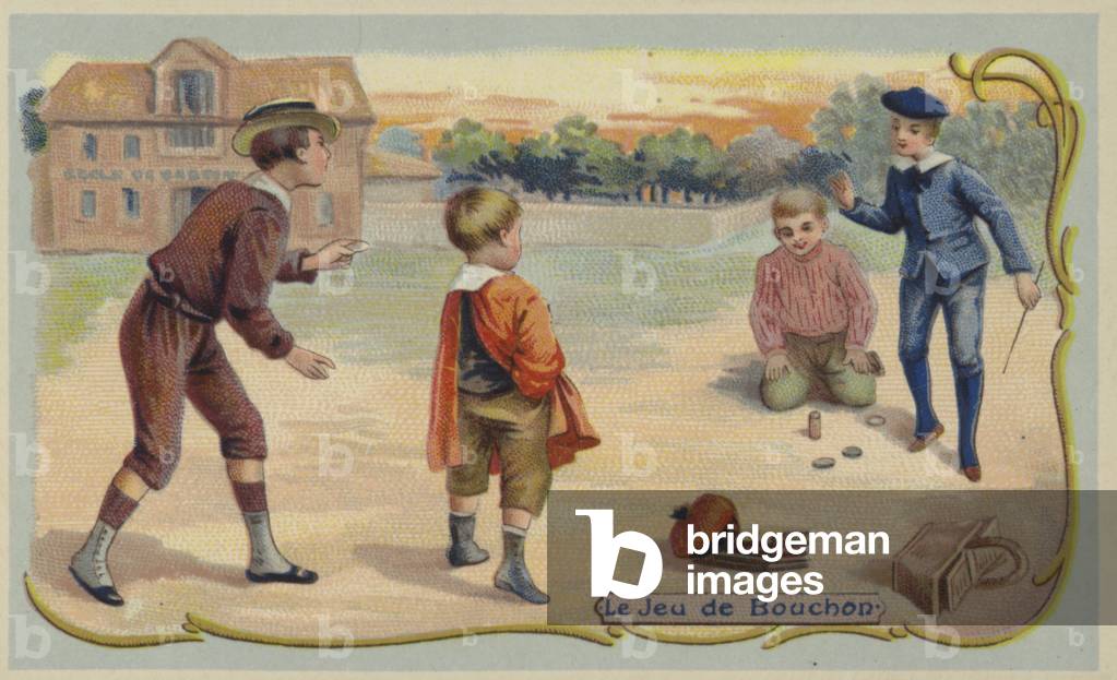 Game of quoits (chromolitho)