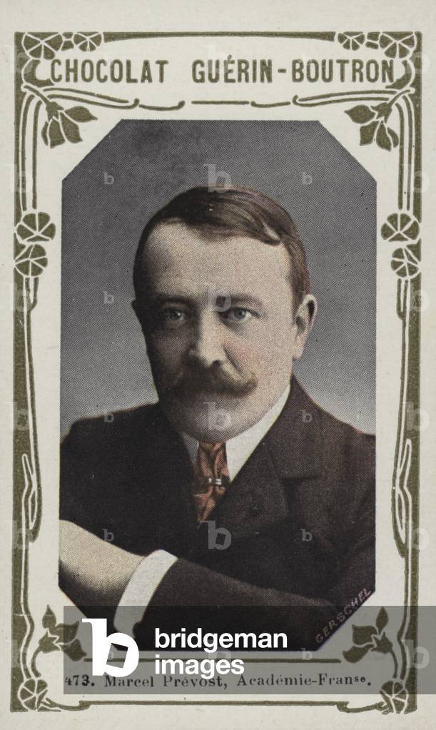 Marcel Prevost, Academie-Francaise (coloured photo)