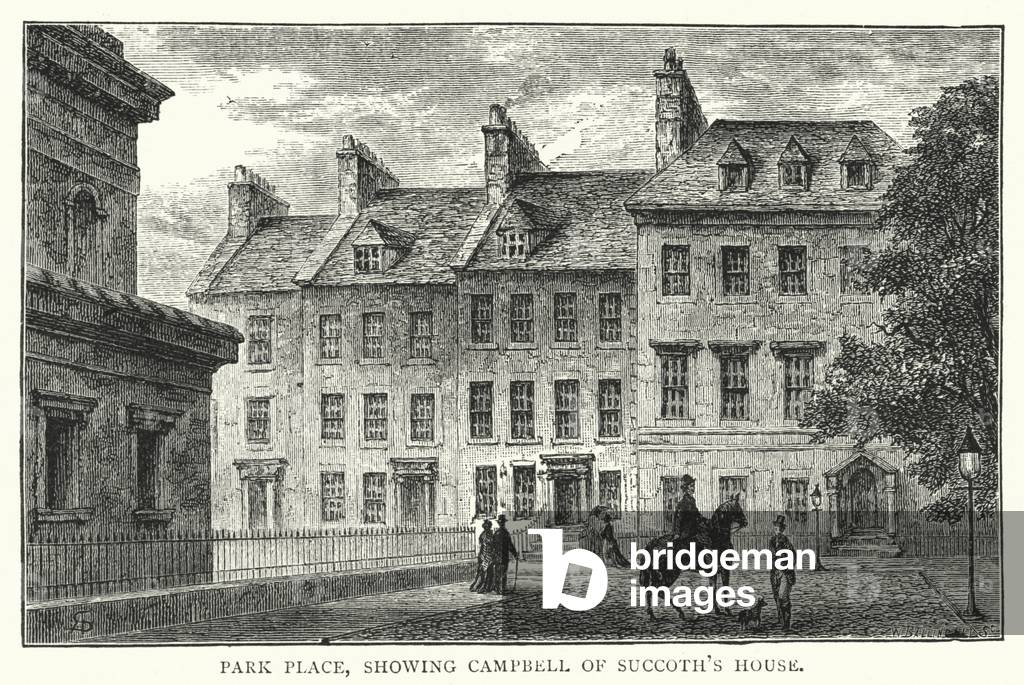 Park Place, showing Campbell of Succoth's House (engraving)