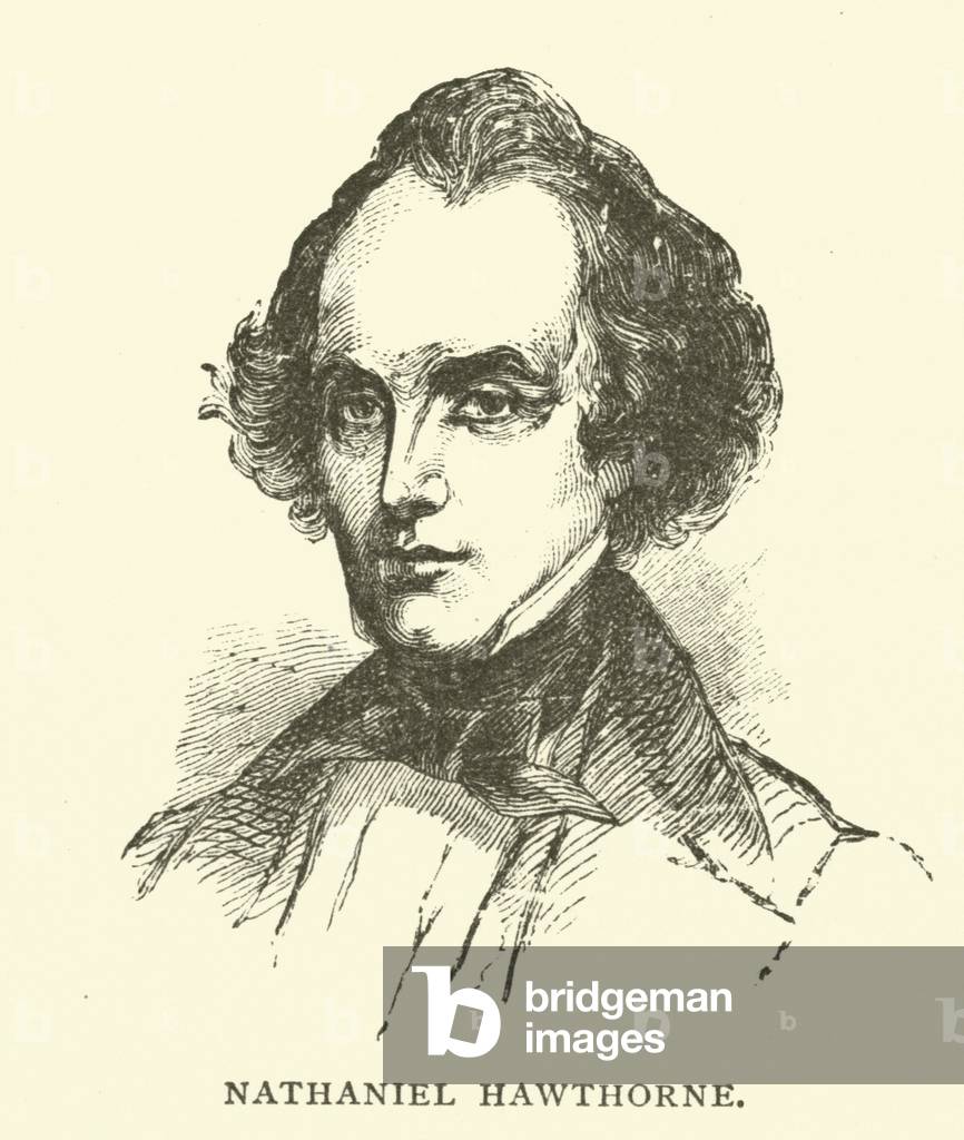 Nathaniel Hawthorne, American novelist and short story writer (engraving)