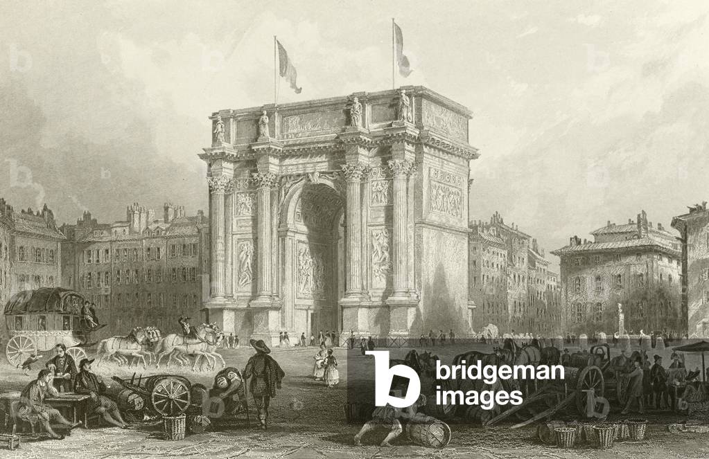 Arch of Triumph, Marseilles (engraving)
