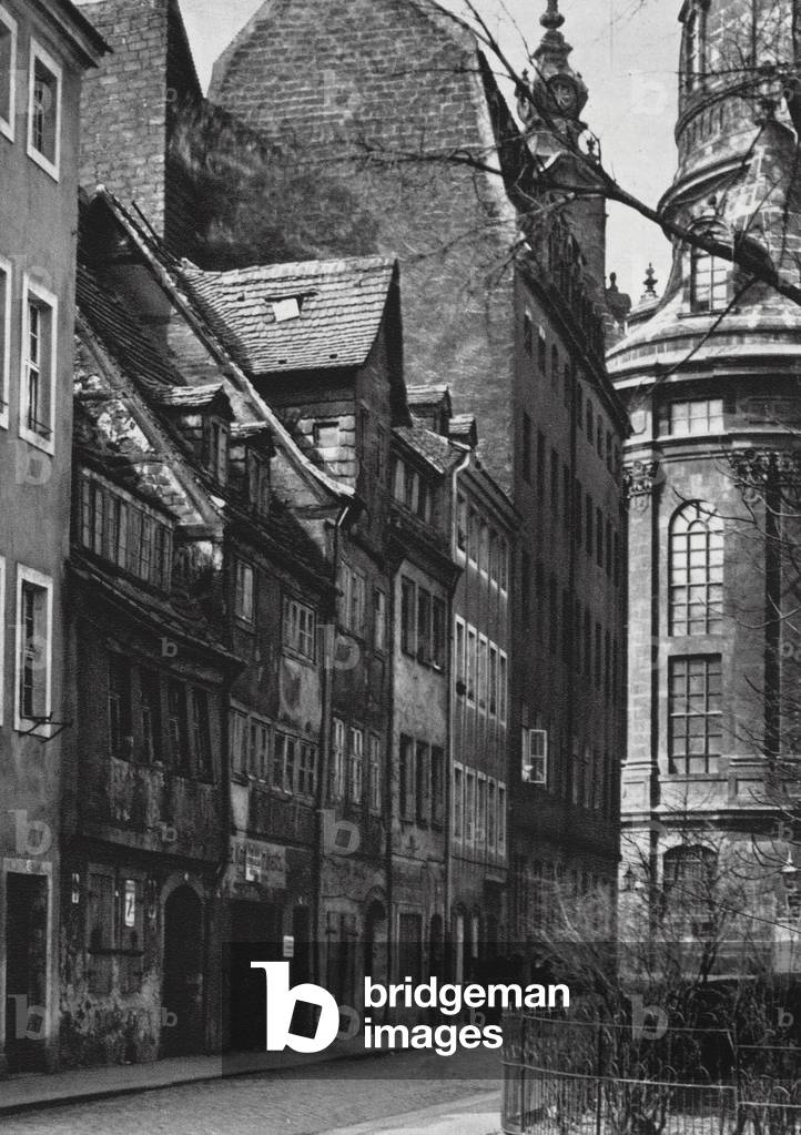 Dresden: Salzgasse (b/w photo)