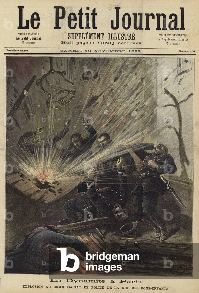 Cover of Le Petit Journal, 19 November 1892 (coloured engraving)