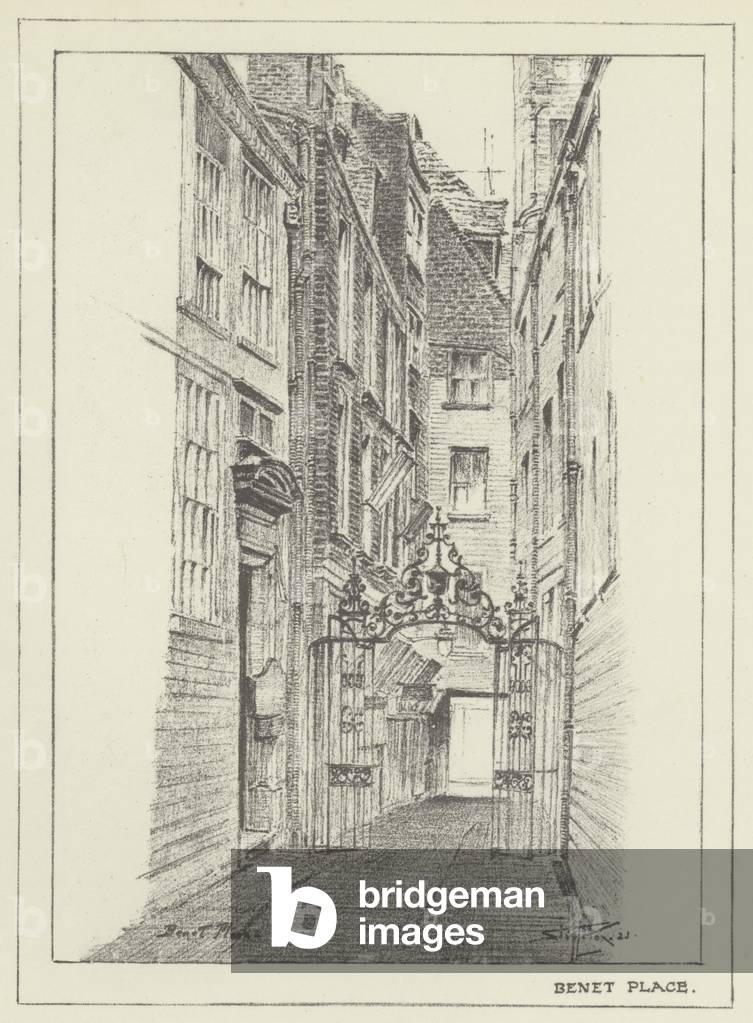 Benet Place (litho)