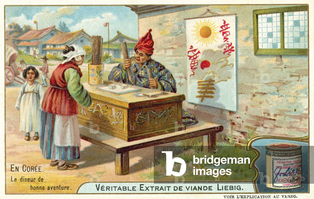 Fortune teller, Korea (chromolitho)
