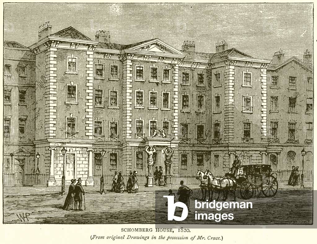 Schomberg House, 1820 (engraving)