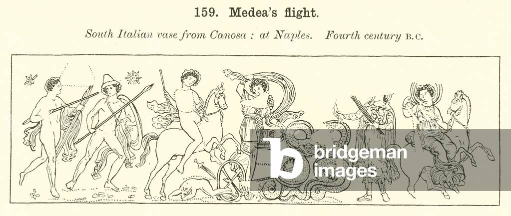 Medea's flight (engraving)