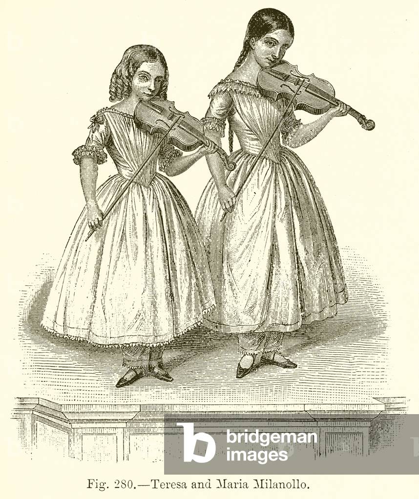 Teresa and Maria Milanollo (engraving)