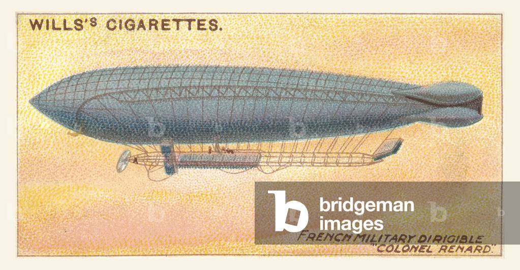 French Military Dirigible Colonel Renard (chromolitho)