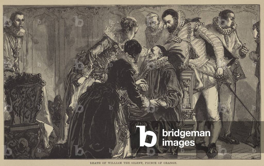 Death of William the Silent, Prince of Orange (engraving)