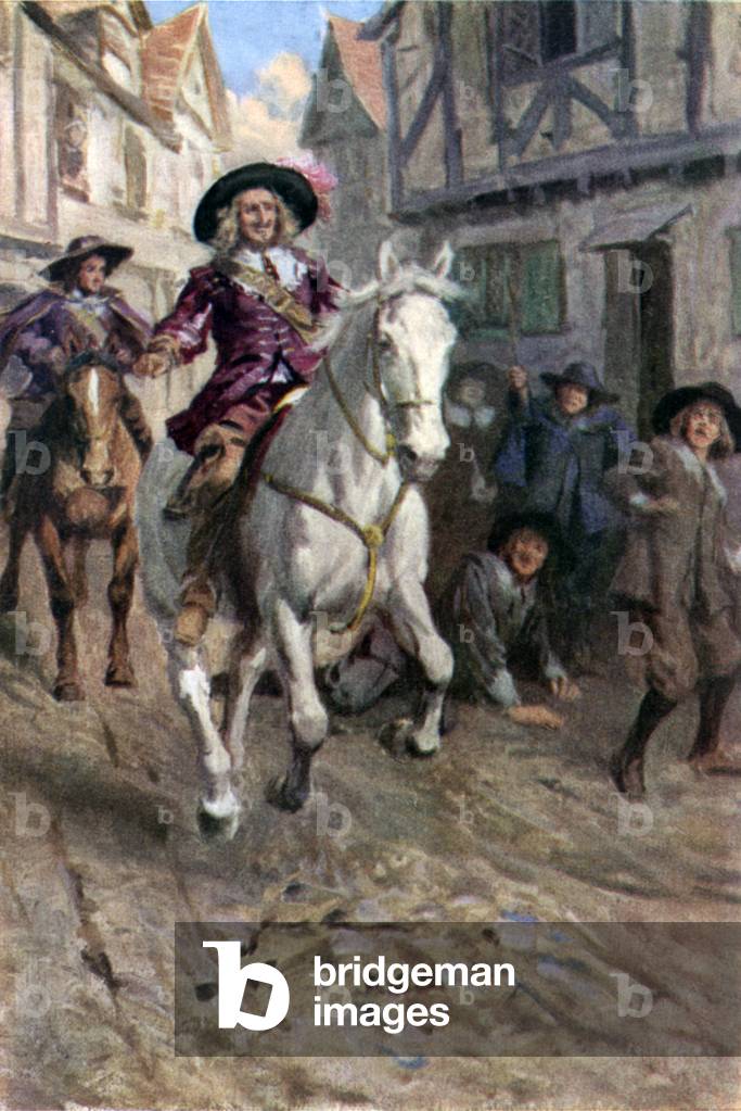 Illustration for The Three Musketeers (colour litho)