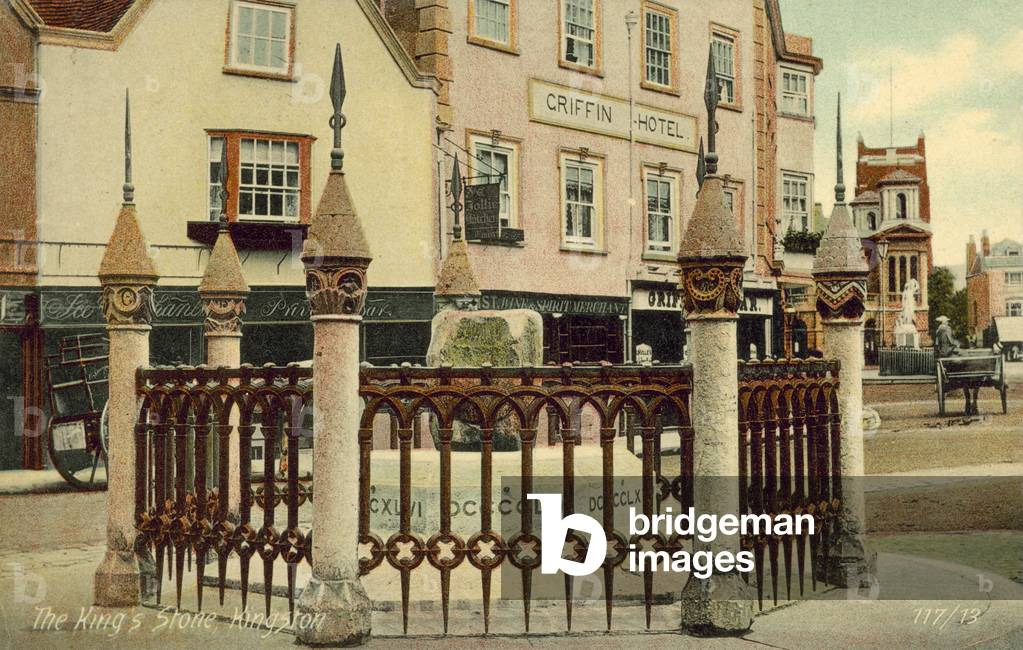 The King's Stone, Kingston (colour photo)