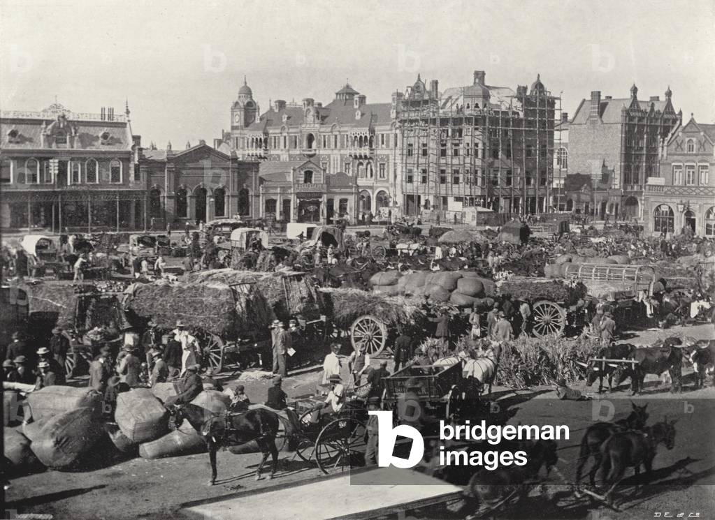 Market Square, Johannesburg (b/w photo)