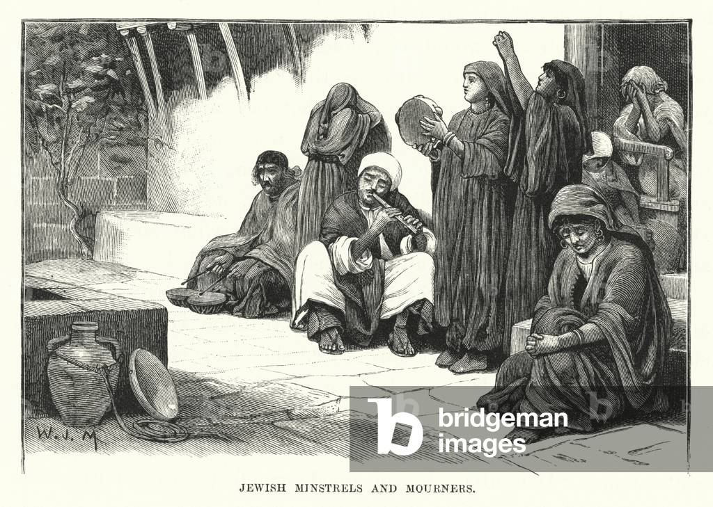 Jewish Minstrels and Mourners (engraving)