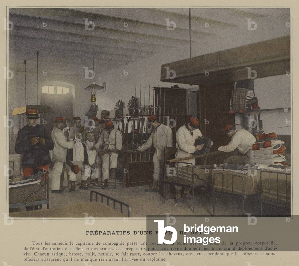 Preparatifs d'une Revue de Detail (coloured photo)