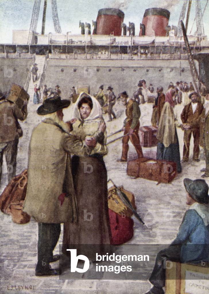 Off to the colonies (colour litho)