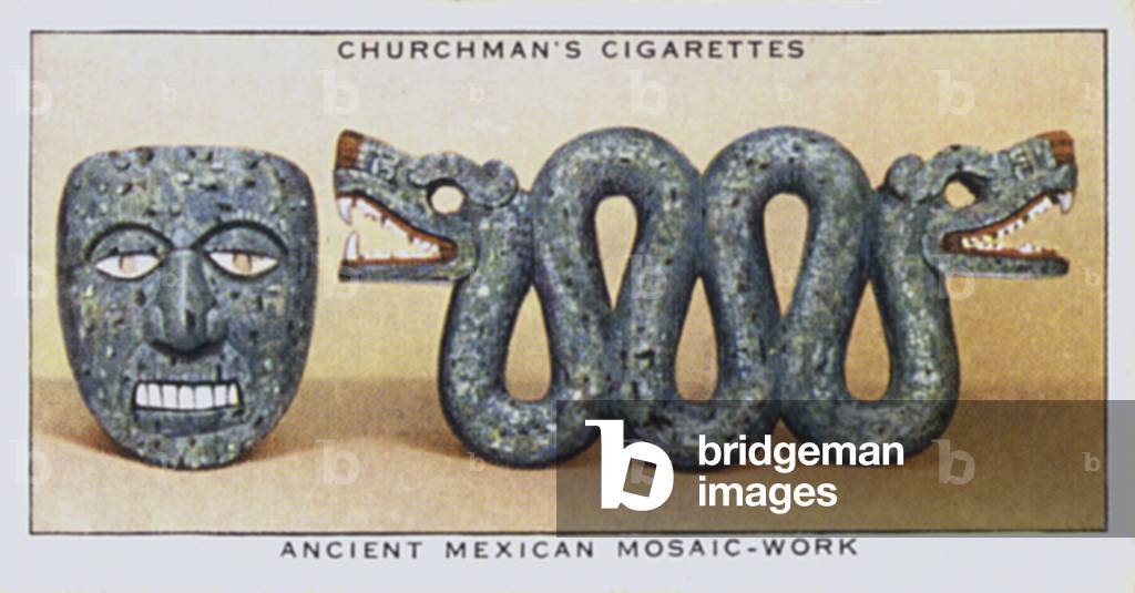 Treasure Trove: Ancient Mexican mosaic-work (colour litho)