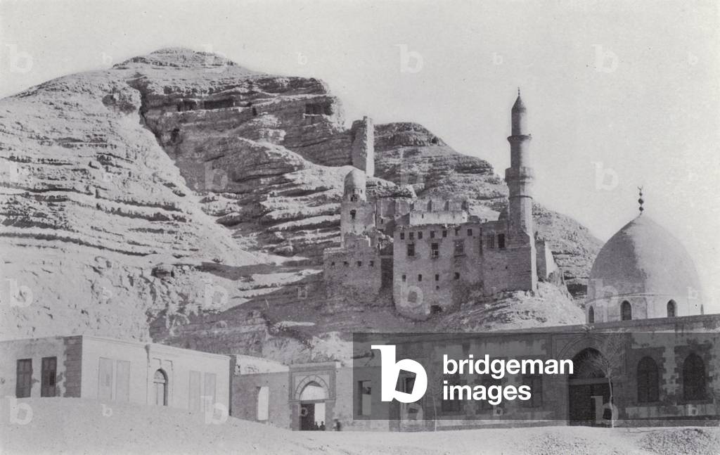 Egypt: Mokattan Hill (b/w photo)