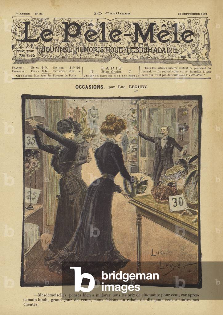 Occasions. Illustration for Le Pele-Mele, 1901 (colour litho)