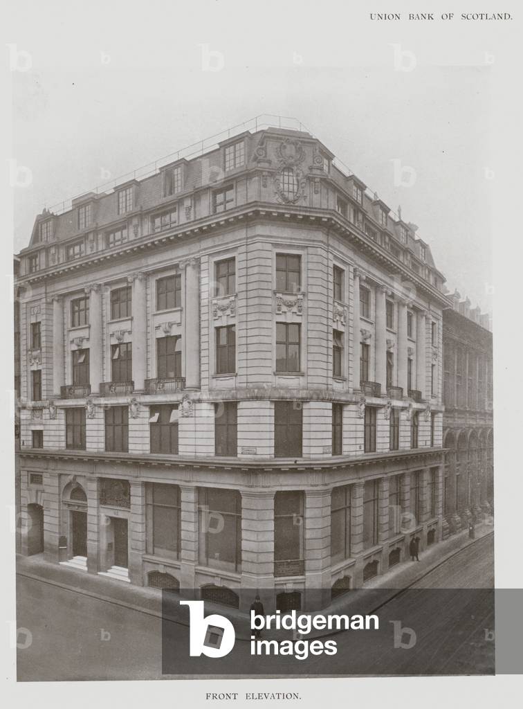 Union Bank of Scotland, Front Elevation (b/w photo)