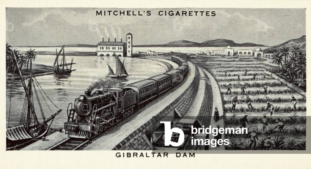 Gibraltar Dam (litho)
