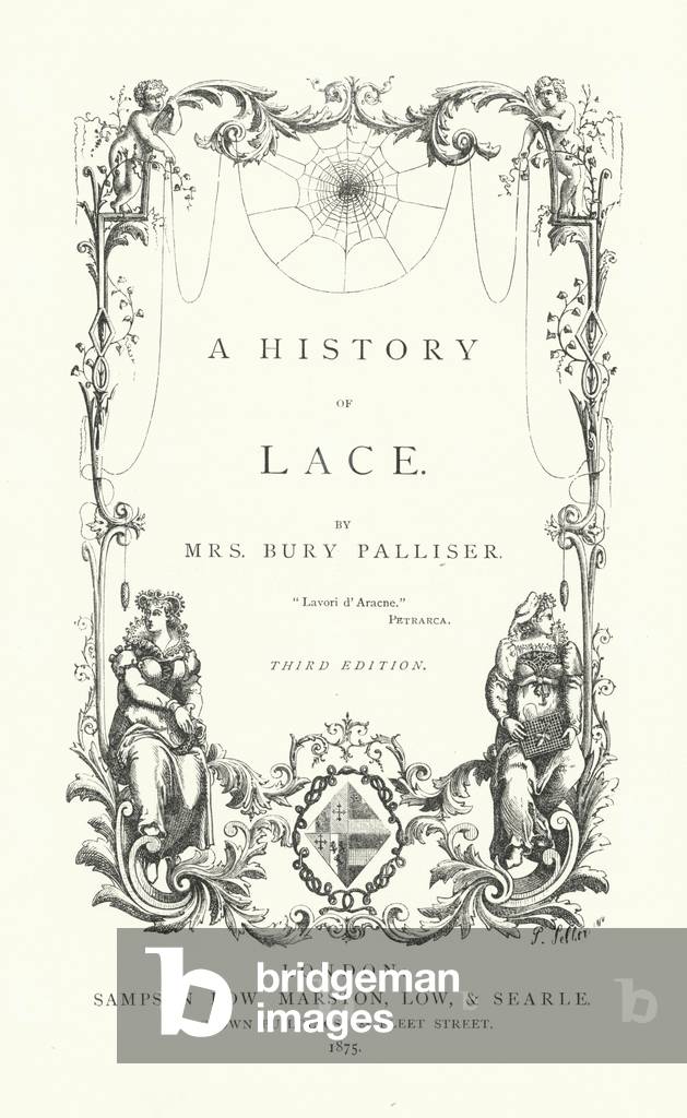 Title-page for A History of Lace (engraving)