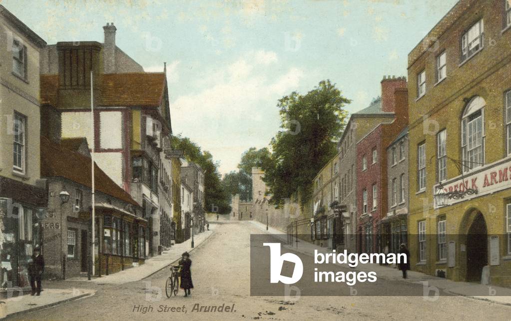 Arundel High Street (coloured photo)