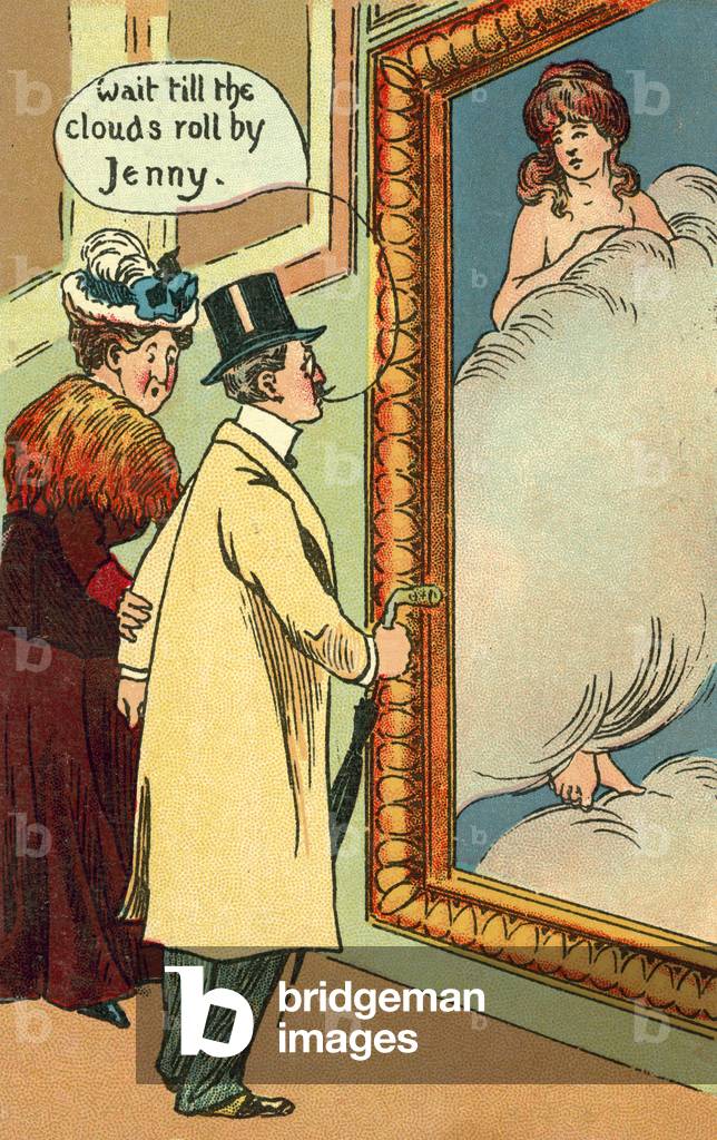 At the Gallery (colour litho)