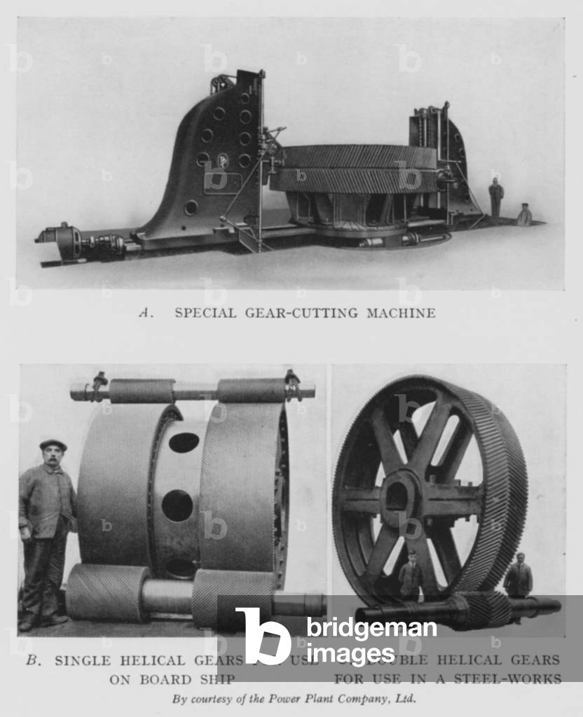 Special gear-cutting machine (b/w photo)
