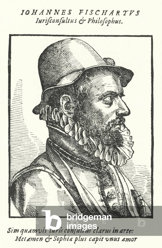 Johann Fischart, German satirist and publicist (engraving)