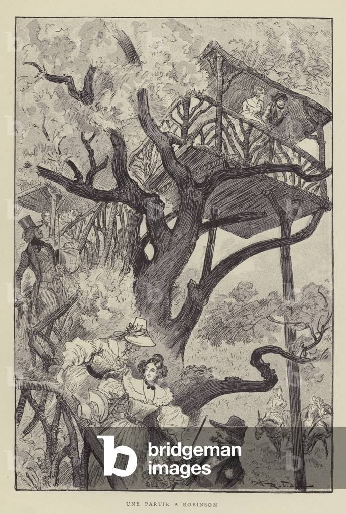 Une Partie A Robinson (litho)