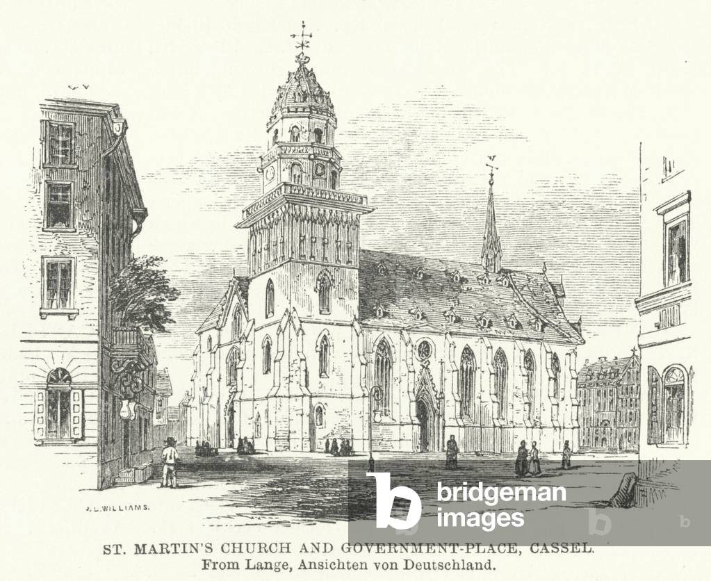 St Martin's Church and Government-Place, Cassel (engraving)