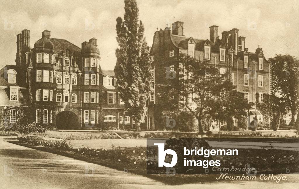 Newnham College, Cambridge (b/w photo)